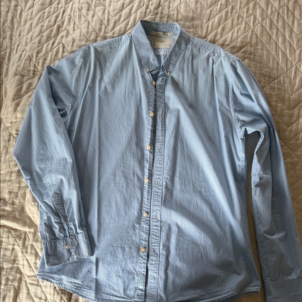Scotch & Soda Light Blue Button-Down Shirt